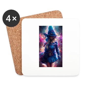Blue Witch - Coasters (set of 4) - white - Front