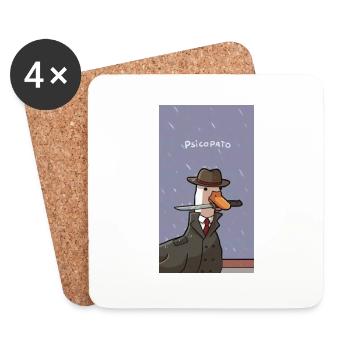 Meme Duck - Coasters (set of 4) - white - Front