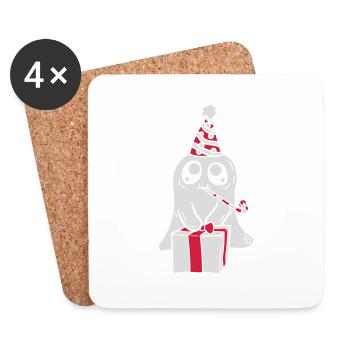 Sweet spirit fête son anniversaire - Dessous de verre (lot de 4) - blanc - Devant