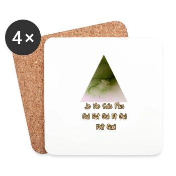 WAWJ Qui Est Qui? Fall Winter 2022 - Dessous de verre (lot de 4) - blanc - Devant