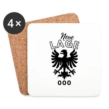 abrüsten - Untersetzer (4er-Set) - Weiß - Vorne