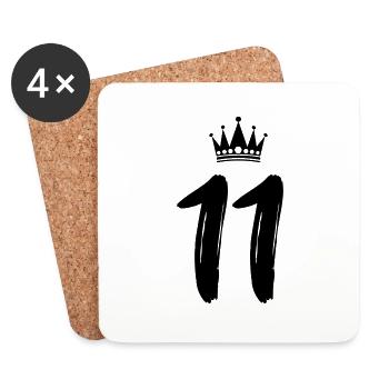 11 krone - Untersetzer (4er-Set) - Weiß - Vorne
