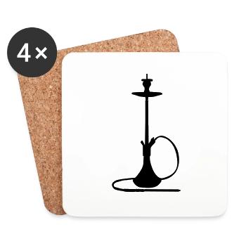hookah - Coasters (set of 4) - white - Front