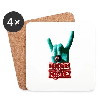 RockNRole V.1 - Dessous de verre (lot de 4) - blanc - Devant