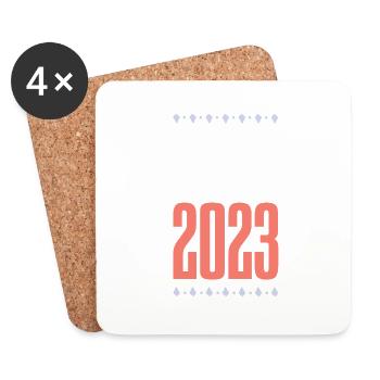 Ibiza 2023 - Untersetzer (4er-Set) - Weiß - Vorne