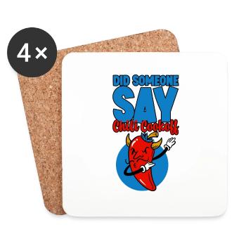 Quelqu’un a-t-il dit Chili Cookoff 4 - Dessous de verre (lot de 4) - blanc - Devant