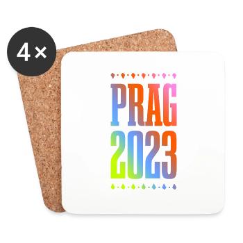 Prague 2023 - Coasters (set of 4) - white - Front