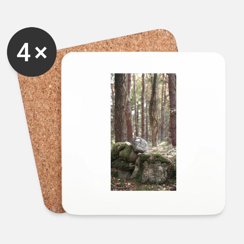 forest - Coasters (set of 4) - white