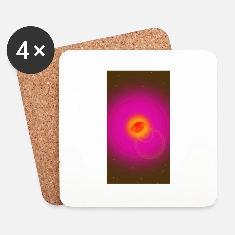 Super-Nova - Untersetzer (4er-Set) - Weiß
