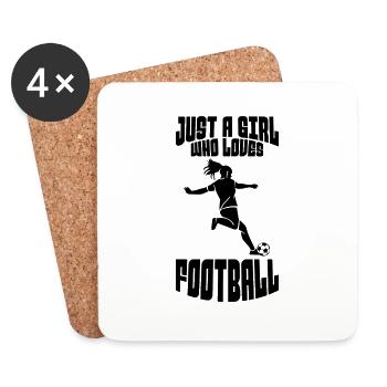 Soccer Design Soccer Team Soccer Player - Coasters (set of 4) - white - Front