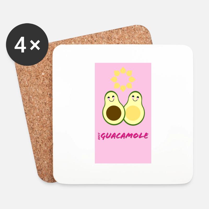 Heilige Guacamoly - Untersetzer (4er-Set) - Weiß