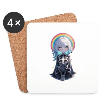 Halloween - Rock & Rainbow - Coasters (set of 4) - white - Front