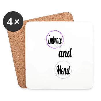 healing happy healing quotes quote offering help - Coasters (set of 4) - white - Front