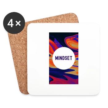 Mindset Mastery is Key - Coasters (set of 4) - white - Front