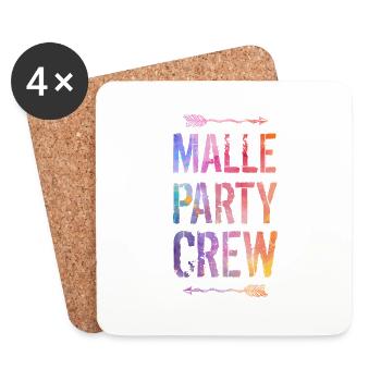 Dire de l’équipe de Malle Party - Dessous de verre (lot de 4) - blanc - Devant