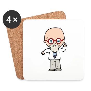 Professor Botanical - Icon - Coasters (set of 4) - white - Front