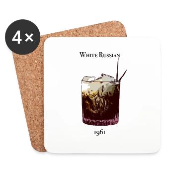White Russian 1961 - Untersetzer (4er-Set) - Weiß - Vorne