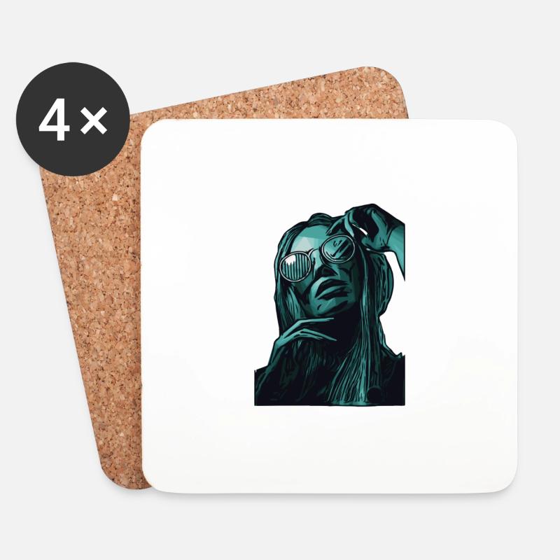 My Sunglasses - Untersetzer (4er-Set) - Weiß