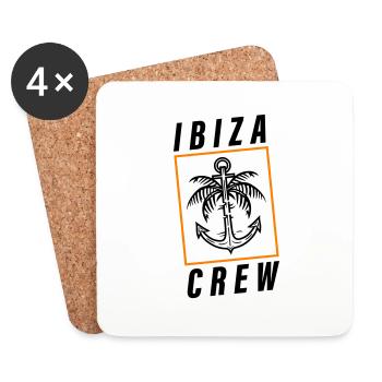 Ibiza Crew Anker Palme Urlaub - Untersetzer (4er-Set) - Weiß - Vorne