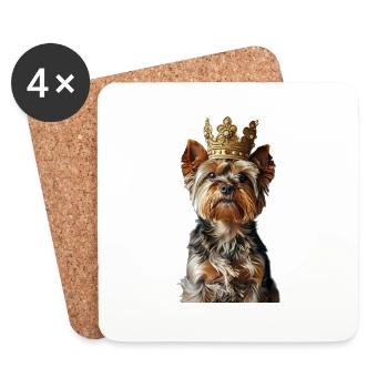 Yorkshire Terrier - Coasters (set of 4) - white - Front