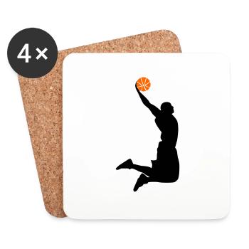 super dunk - Dessous de verre (lot de 4) - blanc - Devant