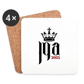 Jga 2025 Enterrement de vie de garçon - Dessous de verre (lot de 4) - blanc - Devant
