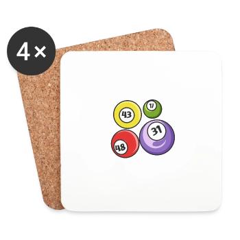 This Is What An Awesome Bingo Caller Looks Like - Untersetzer (4er-Set) - Weiß - Vorne