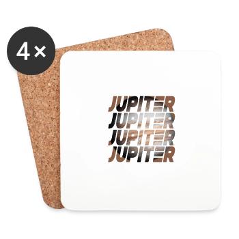 Jupiter Design - Dessous de verre (lot de 4) - blanc - Devant