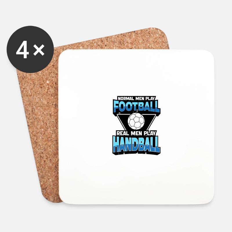 Handball - Untersetzer (4er-Set) - Weiß