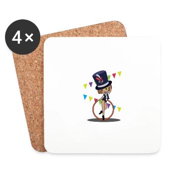 Ein Zauberer Zauberer Geschenk - Untersetzer (4er-Set) - Weiß - Vorne