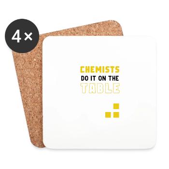Chemiker in regelmäßigen Abständen Wissenschaftler - Untersetzer (4er-Set) - Weiß - Vorne