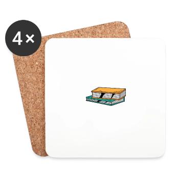 Another Chapter Book Lovers Poison - Coasters (set of 4) - white - Front