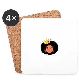 Virgo Queen Self-Triggered Person Gift - Coasters (set of 4) - white - Front