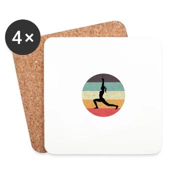 Pilates Fitness Fitness Fanatic Poison - Coasters (set of 4) - white - Front