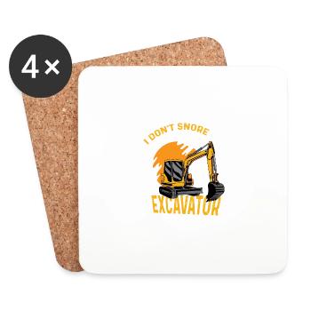 I don't snore factory worker poison - Coasters (set of 4) - white - Front