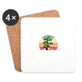 Crazy Plant Lady Plant Men Poison - Coasters (set of 4) - white - Front