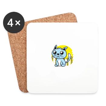 Meow Days Pet Groomer Gift - Coasters (set of 4) - white - Front