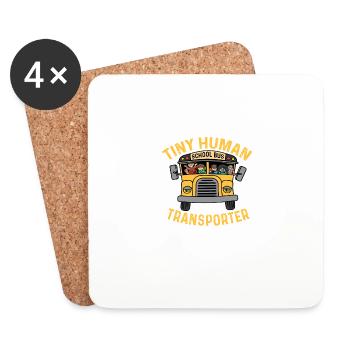 Petit véhicule homologué de transporteur humain - Dessous de verre (lot de 4) - blanc - Devant