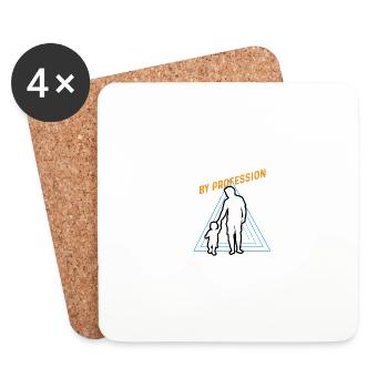 Real Passion Loving Father Gift - Coasters (set of 4) - white - Front