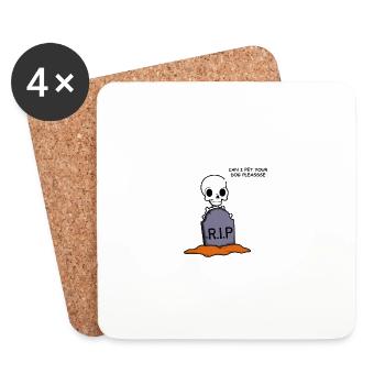 Haustier Hund Lustiger Hundeliebhaber. Geschenk - Untersetzer (4er-Set) - Weiß - Vorne