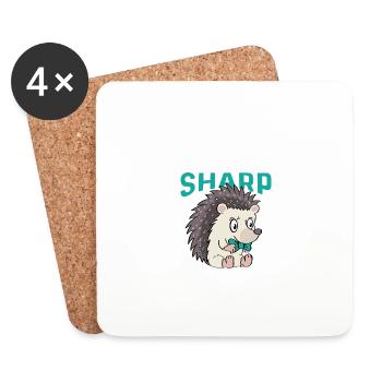 Schauen Sie scharf aus Mode-Ikone Gift - Untersetzer (4er-Set) - Weiß - Vorne
