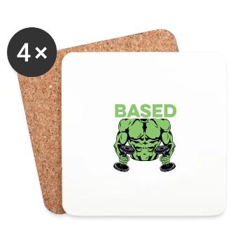 Planted Diet Bodybuilder Poison - Coasters (set of 4) - white - Front