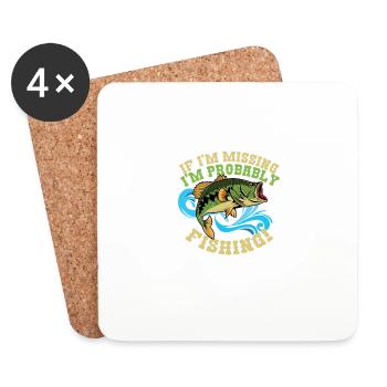 Probablement la pêche Capitaine Senior Gift - Dessous de verre (lot de 4) - blanc - Devant