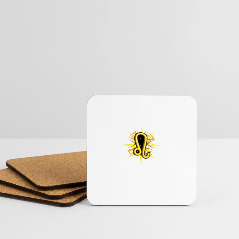 Leo Zodiac Fire Träumer oder Gläubiger Geschenk Untersetzer (4er-Set)