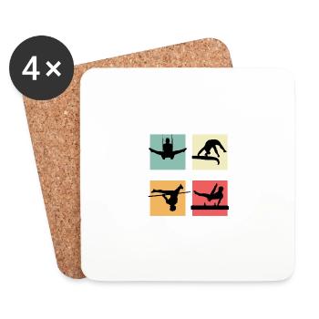 Still Rings Dancer and Gymnast Poison - Coasters (set of 4) - white - Front