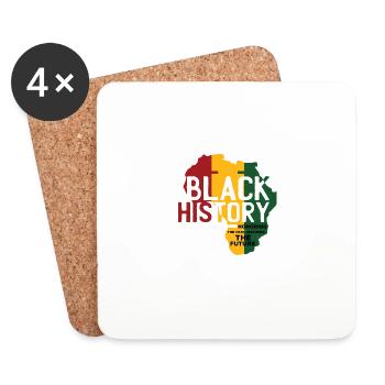 Honoring the past inspiring funny Zita - Coasters (set of 4) - white - Front