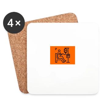 Funny Quote Joke Chemo Day Cancer Destruction - Coasters (set of 4) - white - Front