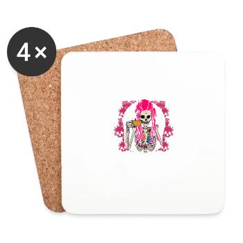 Fluent sarcasm funny sarcastic humor ir - Coasters (set of 4) - white - Front