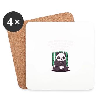 Secrets are safe with me. I have n - Coasters (set of 4) - white - Front