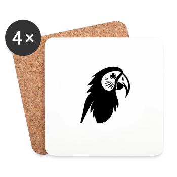 Parrot - Coasters (set of 4) - white - Front
